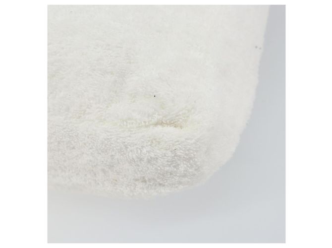 Sac Tote Christian Dior en coton blanc Auth 160672 - vue 12