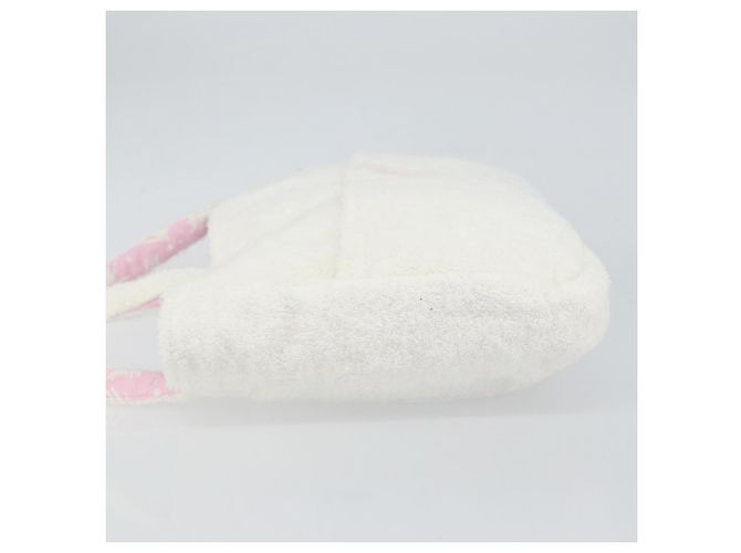 Sac Tote Christian Dior en coton blanc Auth 160672 - vue 5