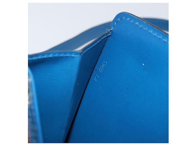 LOUIS VUITTON Borsa a Spalla Capuchin Epi Blu M52345 LV Auth BA9024 - vista 12