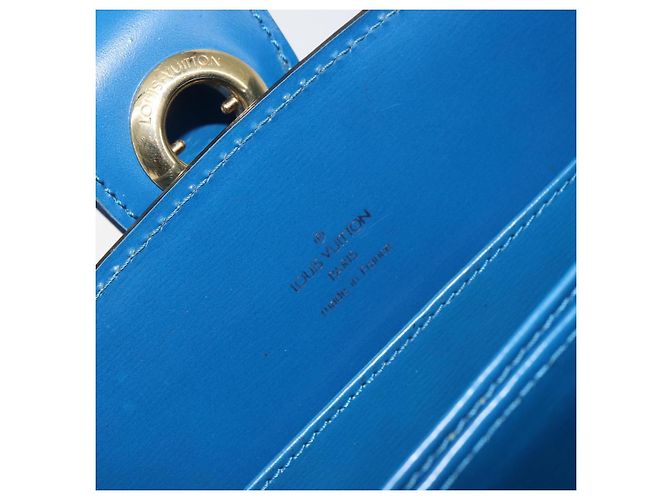 LOUIS VUITTON Borsa a Spalla Capuchin Epi Blu M52345 LV Auth BA9024 - vista 18