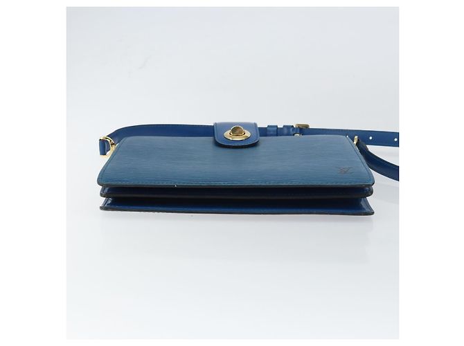 LOUIS VUITTON Borsa a Spalla Capuchin Epi Blu M52345 LV Auth BA9024 - vista 5