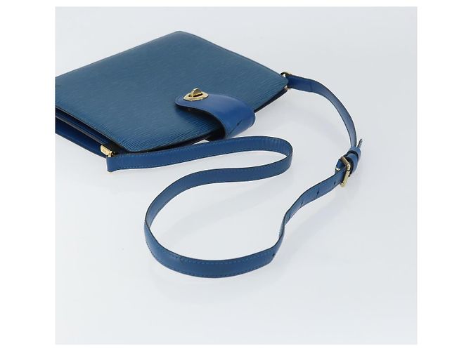 LOUIS VUITTON Borsa a Spalla Capuchin Epi Blu M52345 LV Auth BA9024 - vista 7