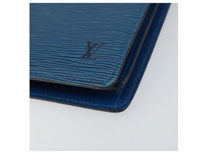 LOUIS VUITTON Borsa a Spalla Capuchin Epi Blu M52345 LV Auth BA9024 - vista 9