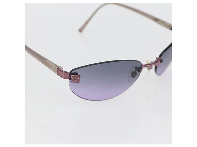 Occhiali da sole CHANEL metallo Viola CC Auth am10147 Porpora - vista 6