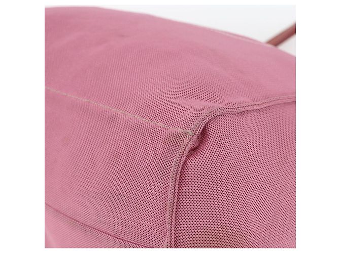 Prada Tote Bag aus Canvas Rosa Authentisch 158495 Pink - Ansicht 10