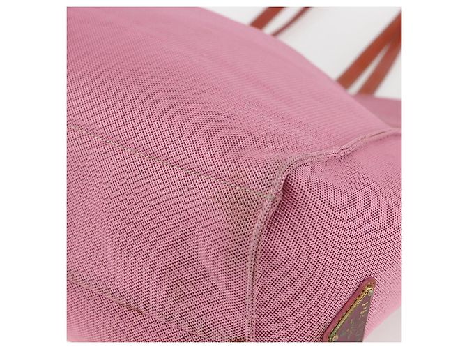 Prada Tote Bag aus Canvas Rosa Authentisch 158495 Pink - Ansicht 12