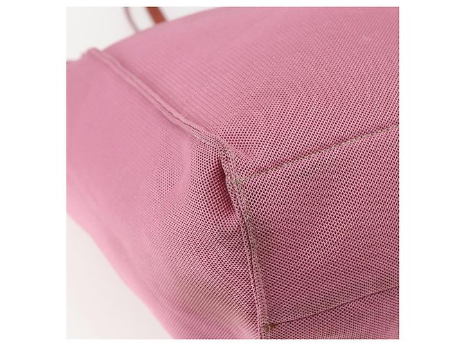 Prada Tote Bag aus Canvas Rosa Authentisch 158495 Pink - Ansicht 13