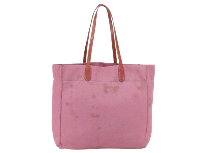 Prada Tote Bag aus Canvas Rosa Authentisch 158495 Pink - Ansicht 3
