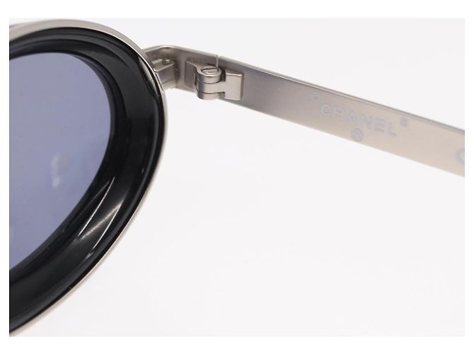 Occhiali da sole CHANEL metallo tono argento CC Auth 160904 - vista 11