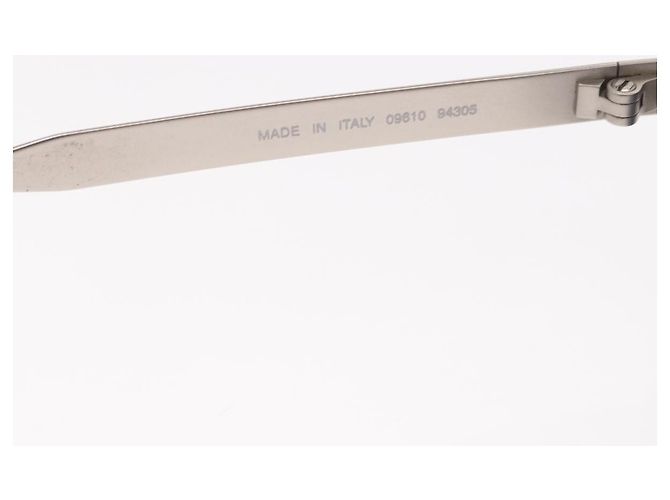 Occhiali da sole CHANEL metallo tono argento CC Auth 160904 - vista 13