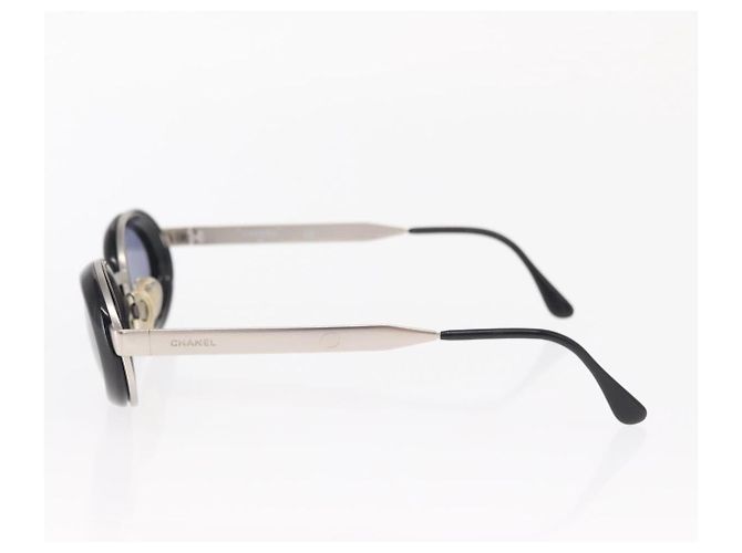 Occhiali da sole CHANEL metallo tono argento CC Auth 160904 - vista 7