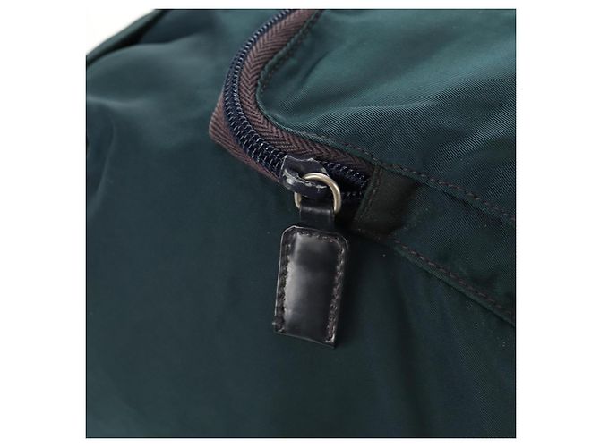Zaino PRADA in nylon blu argento Auth 157773 - vista 16