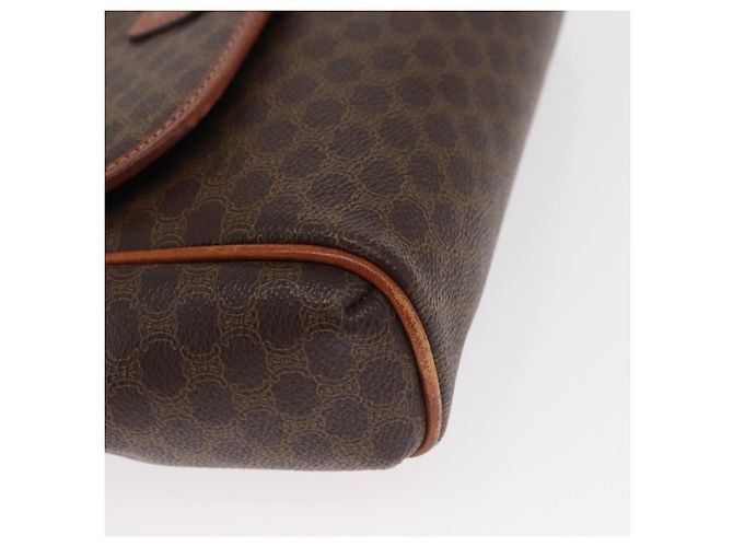 Céline CELINE Macadam Canvas Shoulder Bag PVC Leather Brown Gold Auth bs31810 Golden - view 10