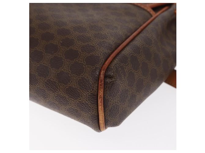 Céline CELINE Macadam Canvas Shoulder Bag PVC Leather Brown Gold Auth bs31810 Golden - view 13