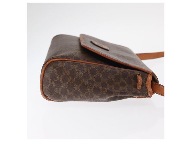Céline CELINE Macadam Canvas Shoulder Bag PVC Leather Brown Gold Auth bs31810 Golden - view 4