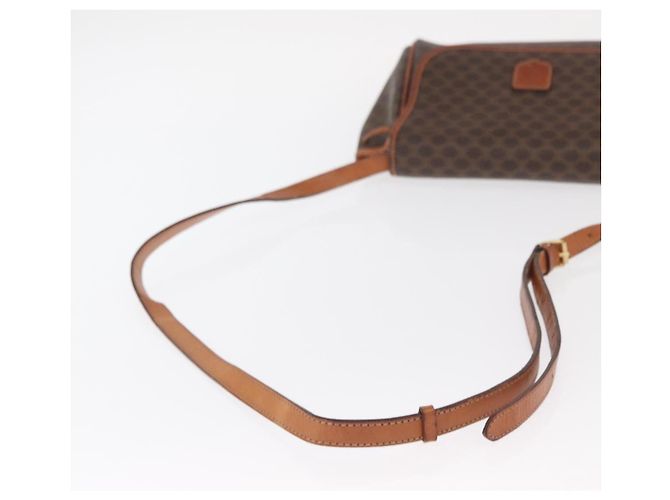Céline CELINE Macadam Canvas Shoulder Bag PVC Leather Brown Gold Auth bs31810 Golden - view 7