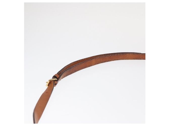 Céline CELINE Macadam Canvas Shoulder Bag PVC Leather Brown Gold Auth bs31810 Golden - view 8