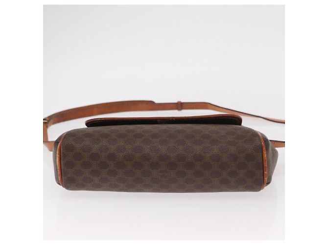 Céline CELINE Macadam Canvas Shoulder Bag PVC Leather Brown Gold Auth bs31810 Golden - view 9