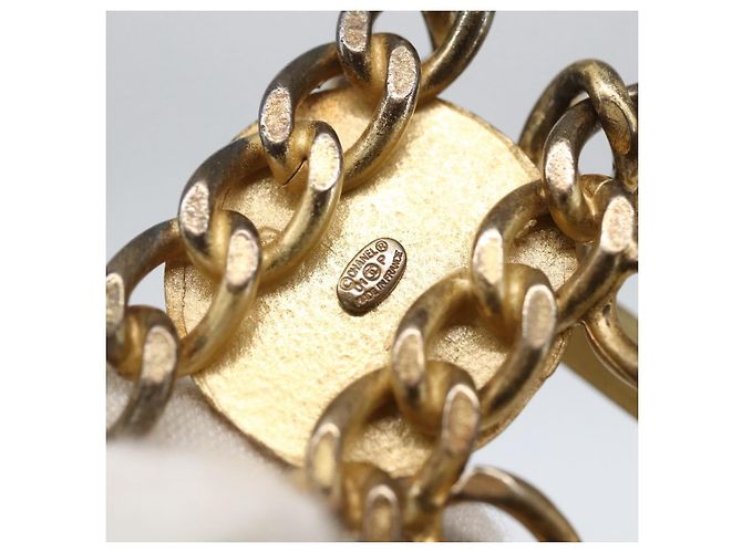 Cinturón de cadena de metal dorado CC Auth 159438SAM CHANEL - vista 13