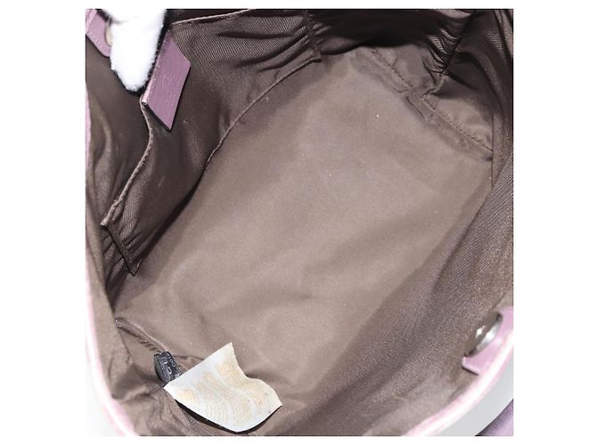 Gucci Borsa a mano Micro GG Supreme in PVC beige e argento 297557 Auth bs31884 - vista 16