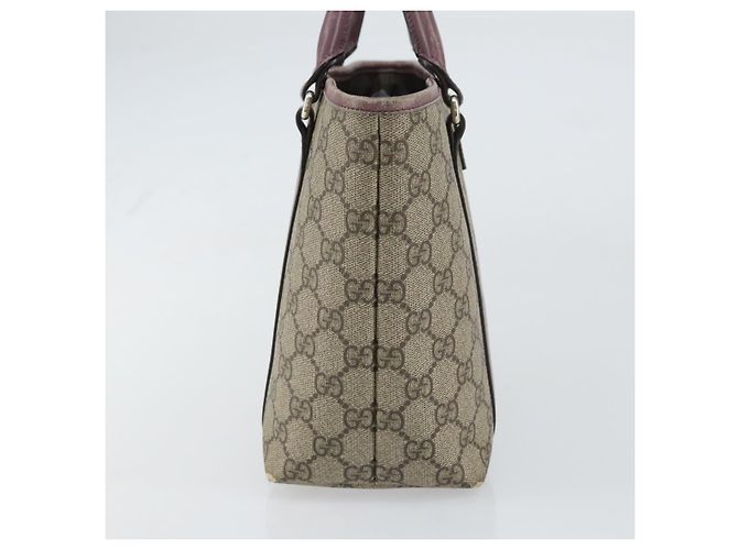 Gucci Borsa a mano Micro GG Supreme in PVC beige e argento 297557 Auth bs31884 - vista 4