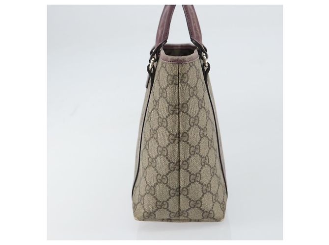 Gucci Borsa a mano Micro GG Supreme in PVC beige e argento 297557 Auth bs31884 - vista 5