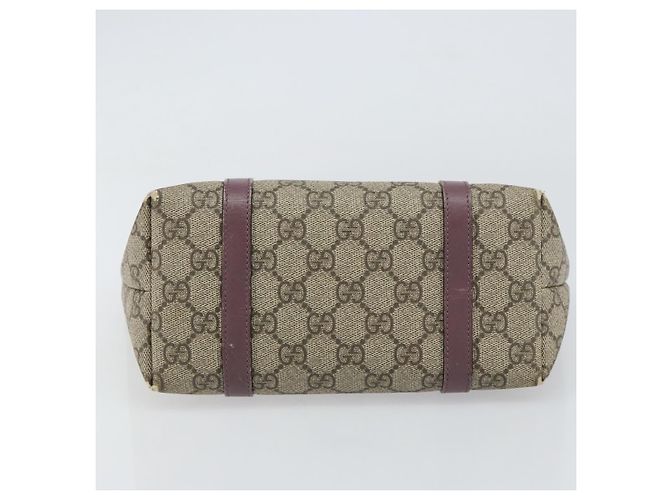 Gucci Borsa a mano Micro GG Supreme in PVC beige e argento 297557 Auth bs31884 - vista 9