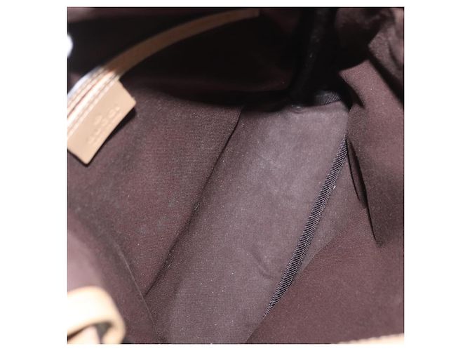 Gucci Borsa a Spalla GG Supreme PVC Bianco Oro 223666 Auth ka1153 D'oro - vista 18