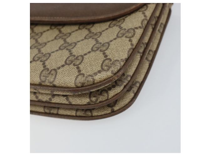 Gucci Borsa a Spalla GG Supreme PVC Beige Oro 004 256 0024 Auth gh1397 D'oro - vista 10