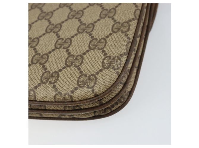Gucci Borsa a Spalla GG Supreme PVC Beige Oro 004 256 0024 Auth gh1397 D'oro - vista 12