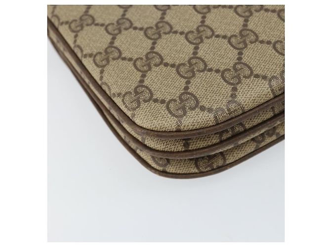 Gucci Borsa a Spalla GG Supreme PVC Beige Oro 004 256 0024 Auth gh1397 D'oro - vista 13