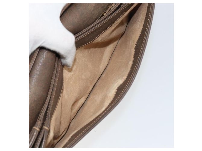 Gucci Borsa a Spalla GG Supreme PVC Beige Oro 004 256 0024 Auth gh1397 D'oro - vista 23