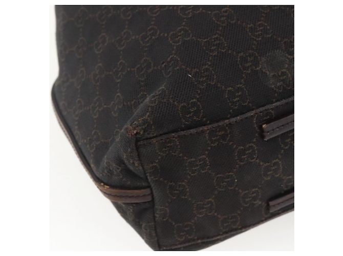 GUCCI GG Canvas Tote Bag Schwarz 101341 Auth 158421 - Ansicht 13