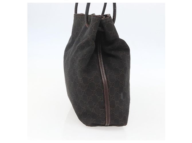 GUCCI GG Canvas Tote Bag Schwarz 101341 Auth 158421 - Ansicht 4