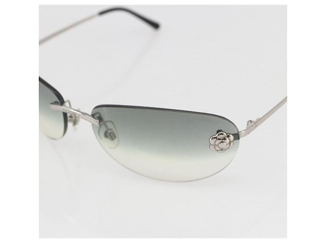 Occhiali da sole CHANEL metallo Nero CC Auth ka1080 - vista 7
