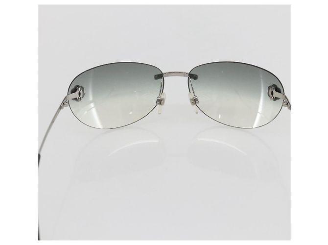 Occhiali da sole CHANEL metallo Nero CC Auth ka1080 - vista 8