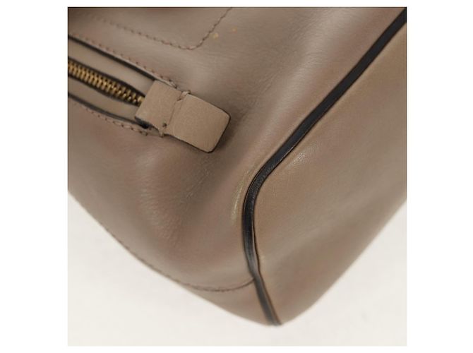 Chloé Chloe Fay Rucksack aus Wildleder 2-in-1 Grau Gold Auth BA9172 Braun Golden - Ansicht 12
