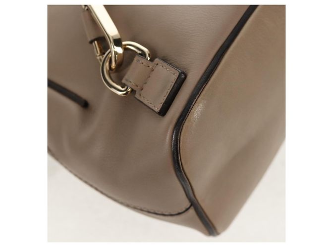 Chloé Chloe Fay Rucksack aus Wildleder 2-in-1 Grau Gold Auth BA9172 Braun Golden - Ansicht 14