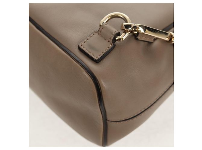 Chloé Chloe Fay Rucksack aus Wildleder 2-in-1 Grau Gold Auth BA9172 Braun Golden - Ansicht 15