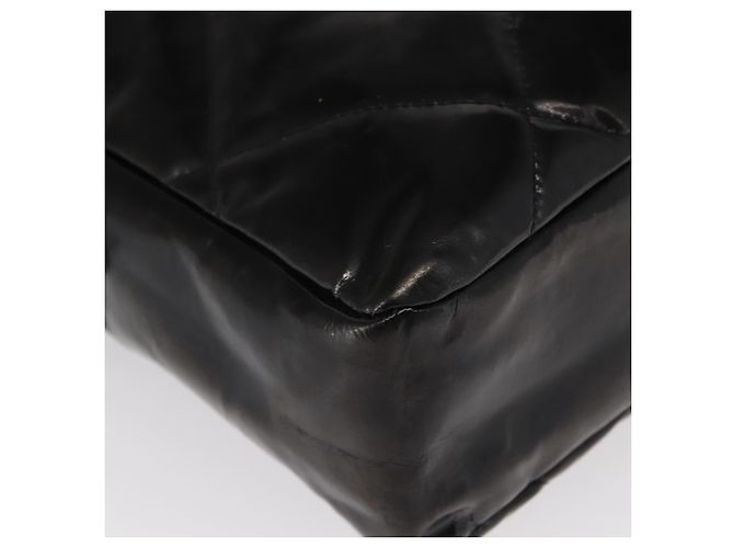 CHANEL Borsa a Spalla Matelassé Smalto Nero Argento CC Auth bs31793 - vista 10