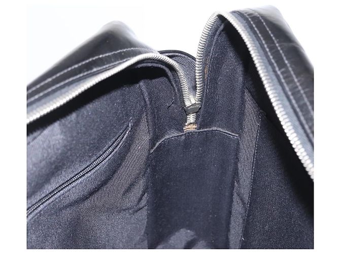 CHANEL Borsa a Spalla Matelassé Smalto Nero Argento CC Auth bs31793 - vista 17