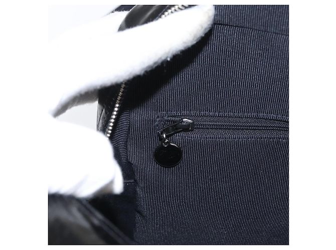 CHANEL Borsa a Spalla Matelassé Smalto Nero Argento CC Auth bs31793 - vista 19