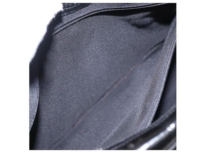 CHANEL Borsa a Spalla Matelassé Smalto Nero Argento CC Auth bs31793 - vista 20