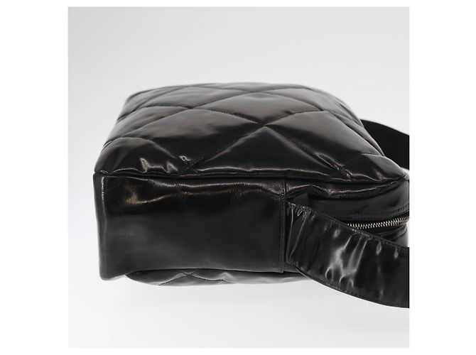 CHANEL Borsa a Spalla Matelassé Smalto Nero Argento CC Auth bs31793 - vista 4