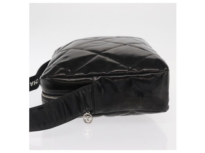 CHANEL Borsa a Spalla Matelassé Smalto Nero Argento CC Auth bs31793 - vista 5