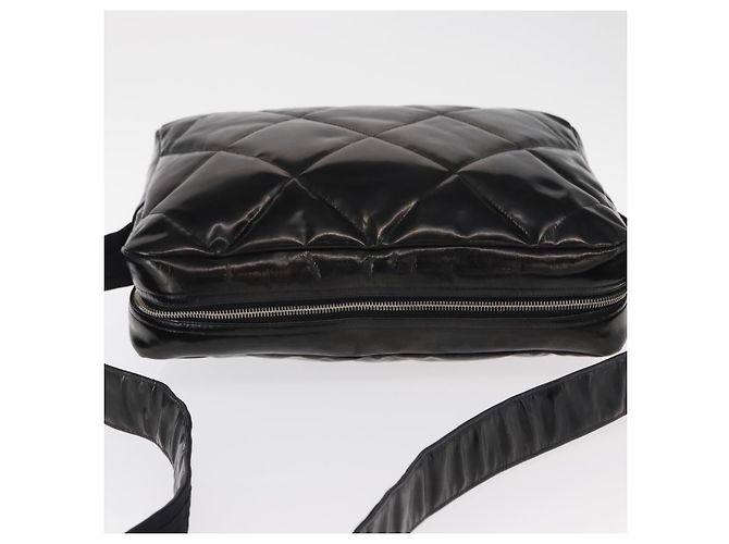 CHANEL Borsa a Spalla Matelassé Smalto Nero Argento CC Auth bs31793 - vista 6