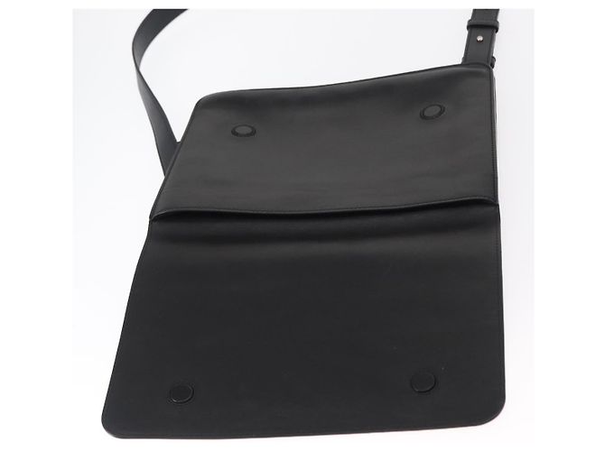 LOEWE Anagram Schultertasche Leder Schwarz Silber Auth BA8031 - Ansicht 10