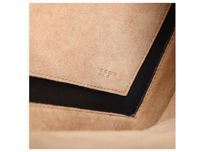 LOEWE Anagram Schultertasche Leder Schwarz Silber Auth BA8031 - Ansicht 12
