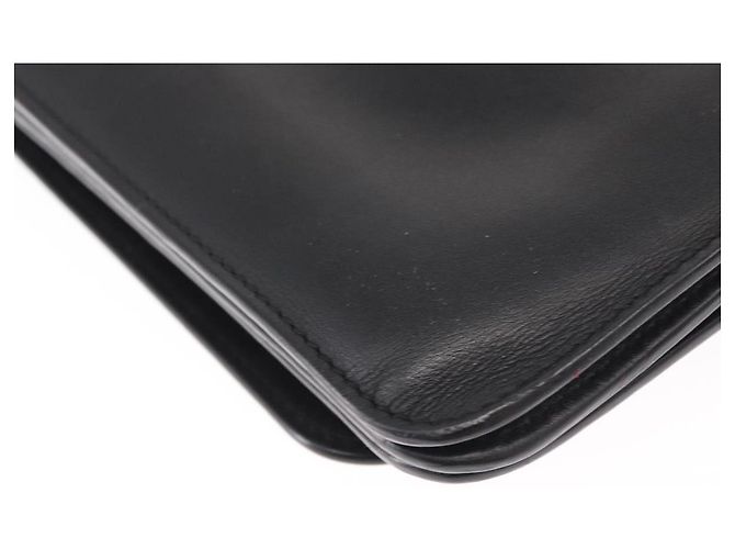 LOEWE Anagram Schultertasche Leder Schwarz Silber Auth BA8031 - Ansicht 16