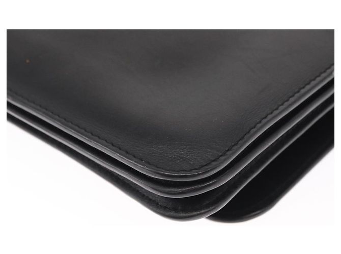 LOEWE Anagram Schultertasche Leder Schwarz Silber Auth BA8031 - Ansicht 17